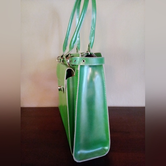 McKlein USA Winnetka Tote Briefcase Computer Bag Green - Picture 4 of 13